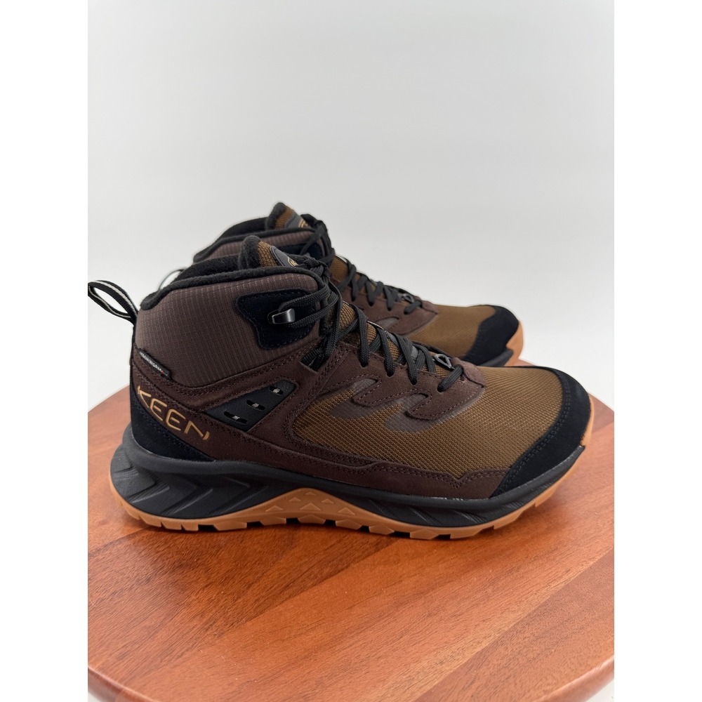KEEN Hightrail Mid Polar Dark Earth Java Waterproof Winter Hiking Boots Men 9.5